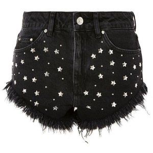 Topshop Kiri Star Studded Shorts
